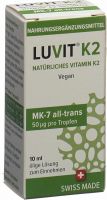 Produktbild von Luvit K2 Natürliches Vitamin Tropfflasche 10ml