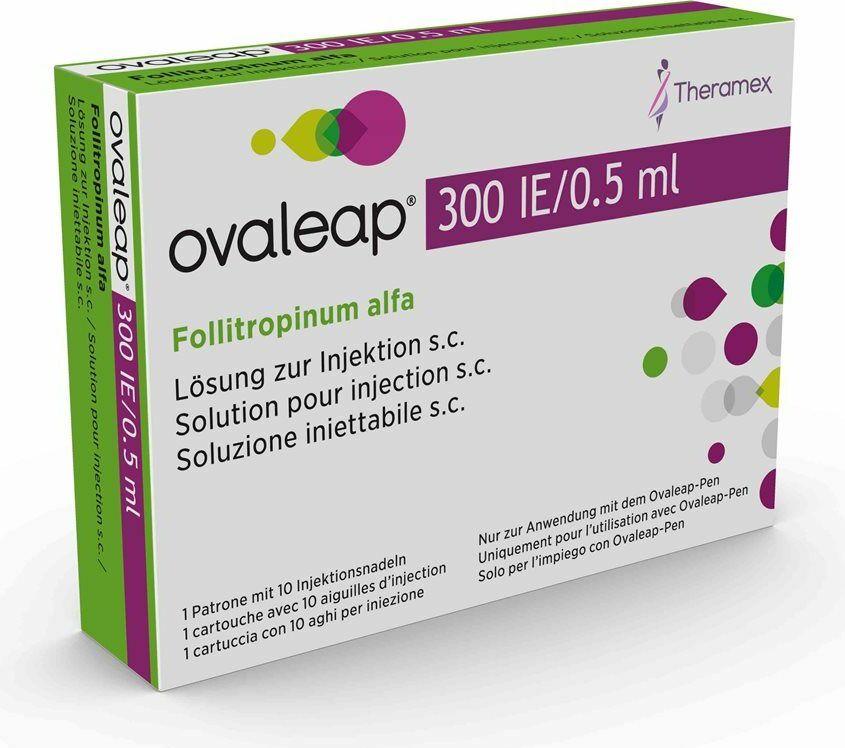 Ovaleap Injektionslösung 300 Ie/0.5ml Patrone M 10 Nadeln in der Adler Apotheke