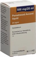 Produktbild von Pemetrexed Accord Liquid 500mg/20ml Durchstechflasche