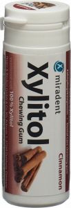 Produktbild von Miradent Xylitol Zahnpflege Kaugummi Zimt 30 Stück
