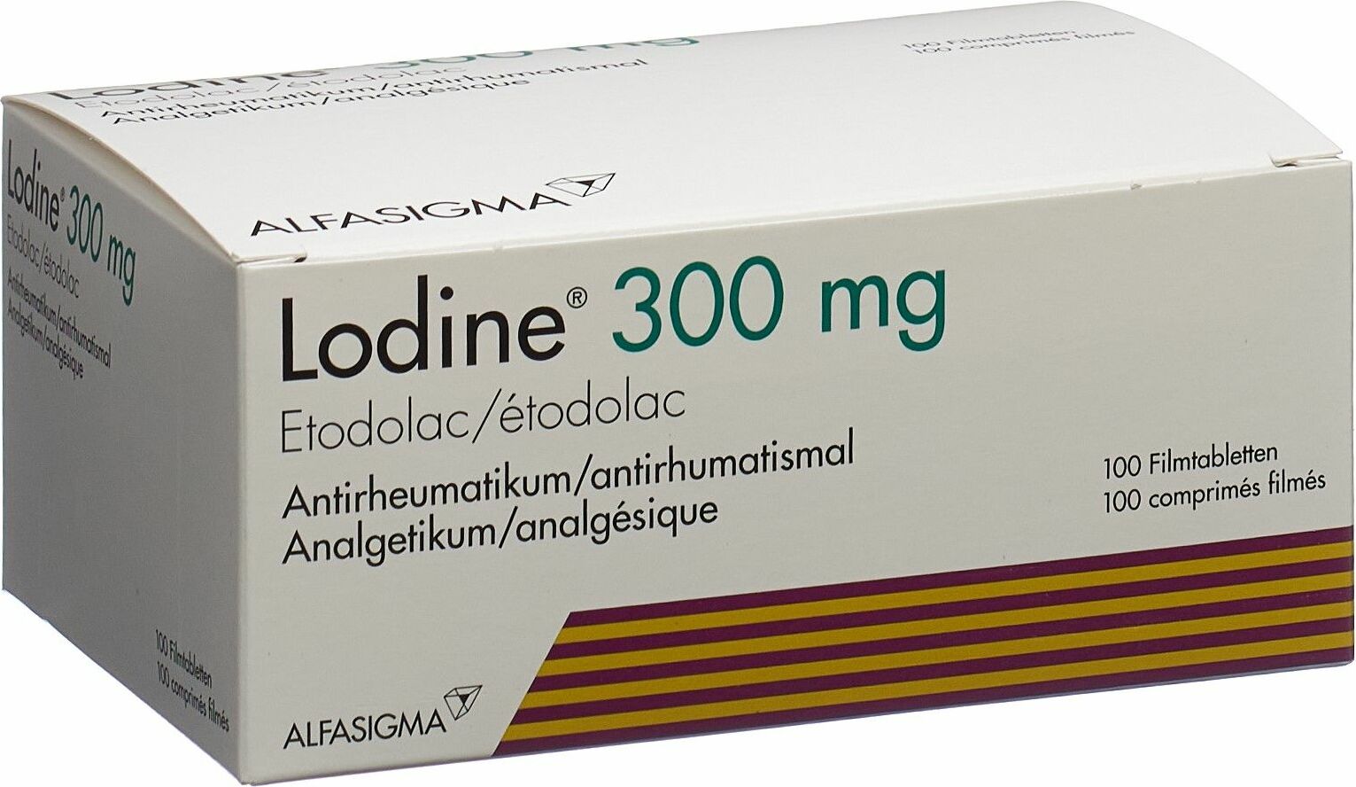 Lodine 300 Filmtabletten 300mg 100 Stück in der Adler Apotheke