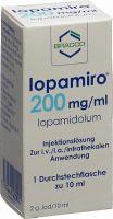 Image du produit Iopamiro Injektionslösung 200mg/ml 10ml Flasche