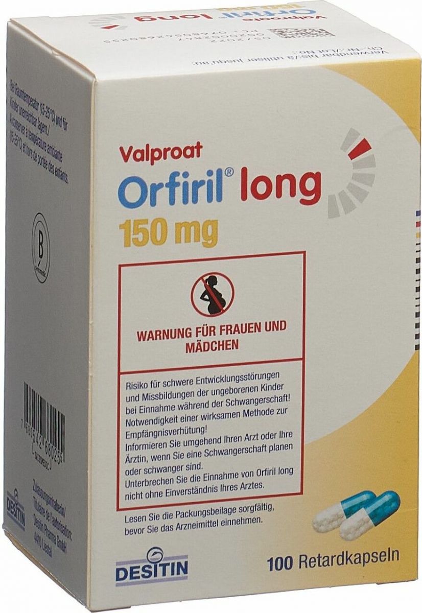 Orfiril Long 150 Retard Kapseln 150mg 100 Stück in der Adler Apotheke