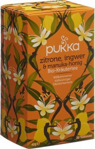 Immagine del prodotto Pukka Zitrone, Ingwer & Manuka-Honig Tee Bio (neu) Beutel 20 Stück