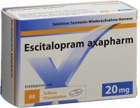 Image du produit Escitalopram Axapharm Filmtabletten 20mg (neu) 98 Stück