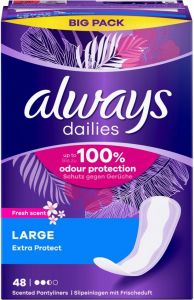 Produktbild von Always Slipeinlage Extra Protection Large Fresh Bigpack 48 Stück