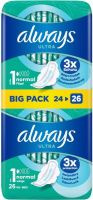 Produktbild von Always Ultra Binde Normal mit Flügeln Bigpack 26 Stück