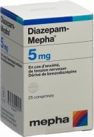 Immagine del prodotto Diazepam Mepha Tabletten 5mg Dose 25 Stück