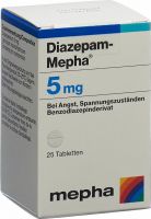 Image du produit Diazepam Mepha Tabletten 5mg Dose 25 Stück