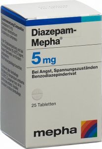 Immagine del prodotto Diazepam Mepha Tabletten 5mg Dose 25 Stück