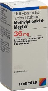 Immagine del prodotto Methylphenidat Mepha Depotabs 36mg Dose 30 Stück
