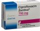 Produktbild von Ciprofloxacin Zentiva Filmtabletten 750mg 20 Stück