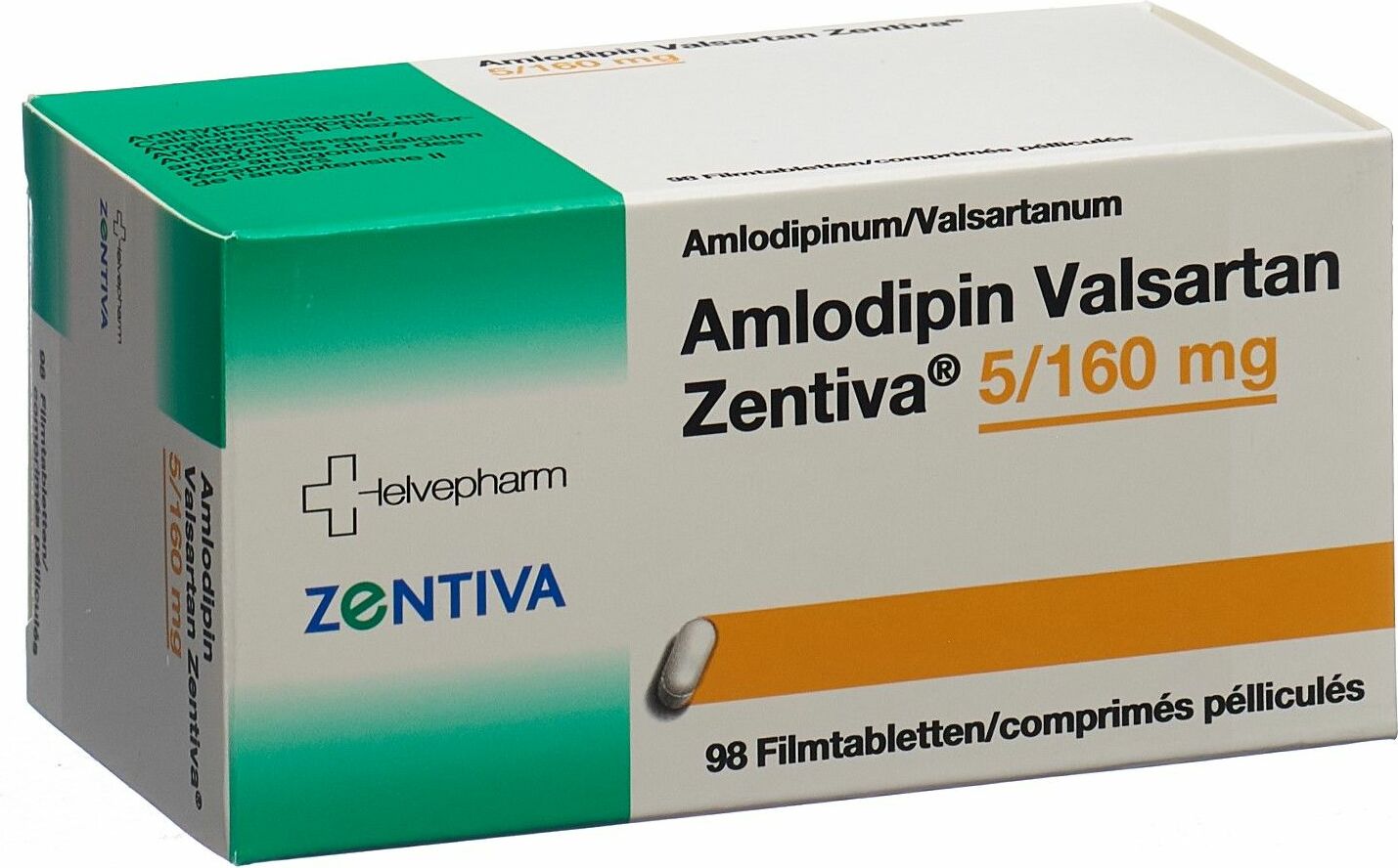 Amlodipin Valsartan Zentiva Filmtabletten 5/160 98 Stück in der Adler ...