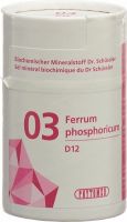 Produktbild von Phytomed Schüssler Nr. 3 Ferr Pho Tabletten D 12 100g