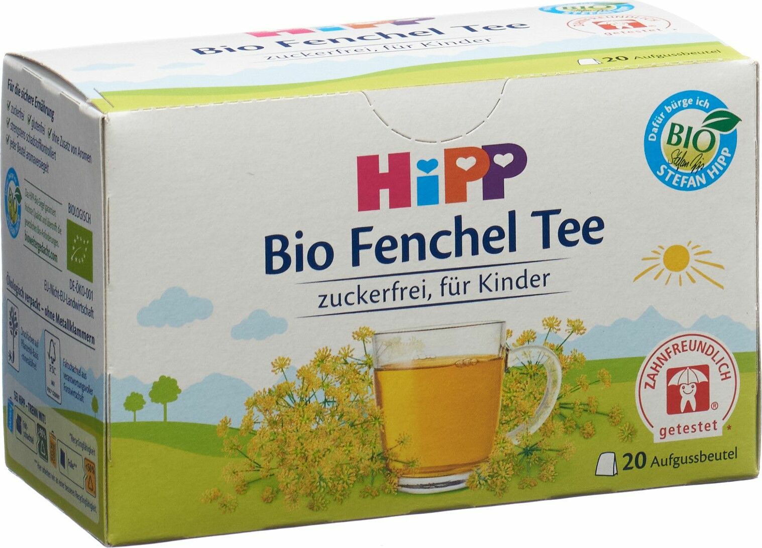 Hipp Fenchel Tee Bio 20 Beutel 1.5g in der Adler Apotheke