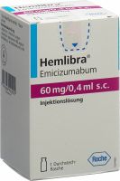 Produktbild von Hemlibra Injektionslösung 60mg/0.4ml S.c. Durchstechflasche
