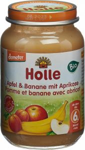 Image du produit Holle Pomme, Banane, Abricot après le 6ème mois Bio 190g