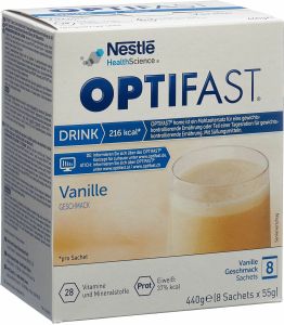 Produktbild von Optifast Drink Vanille 8 Beutel 55g
