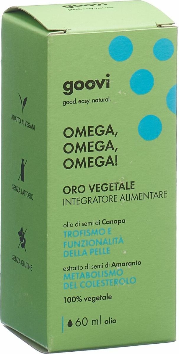 Goovi Omega 3-6-9 Pflanzengold It Flasche 60ml in der Adler Apotheke