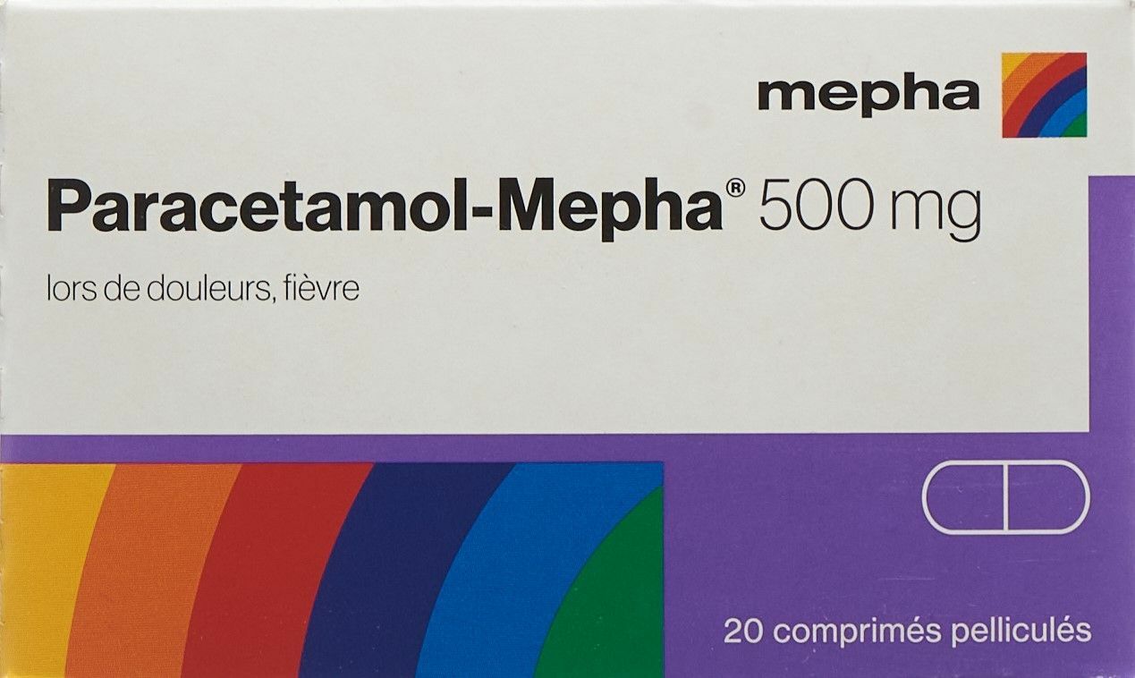 Paracetamol Mepha Lactab 500mg 20 Stück in der Adler Apotheke