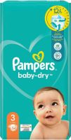 Produktbild von Pampers Baby Dry Grösse 3 6-10kg Midi Sparpack 54 Stück