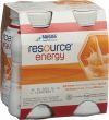 Produktbild von Resource Energy Aprikose 4x 200ml