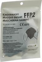 Produktbild von Vasano Maske FFP2 Kind 4-12 Jahre Grau 2 Stück
