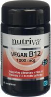 Produktbild von Nutriva Vegan B12 Tabletten Glasflasche 60 Stück