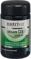 Product picture of Nutriva Vegan D3 Kautabletten Glasflasche 60 Stück