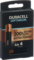 Produktbild von Duracell Batt Optimum Aa 4 Stück