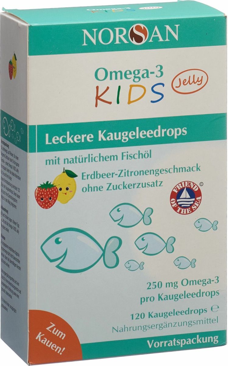 Norsan Omega3 Kids Jelly 120 Stück in der Adler Apotheke