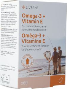 Livsane Omega-3 + Vitamin E Kapseln Ch 60 Stück in der Adler Apotheke