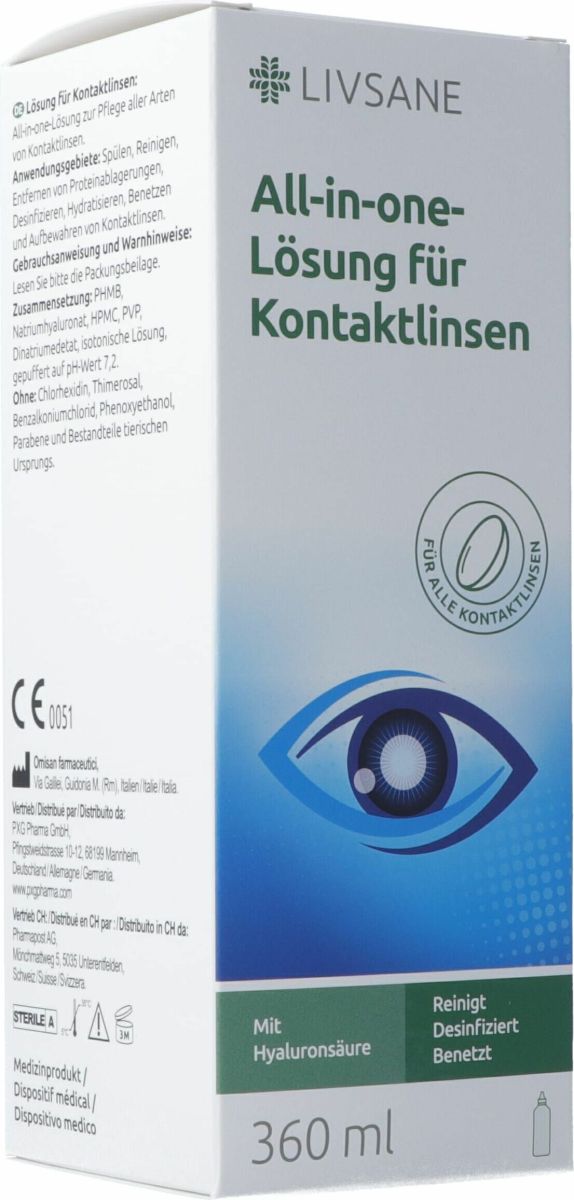 Livsane All-in-one-lösung F Kontaktlinsen 360ml in der Adler Apotheke