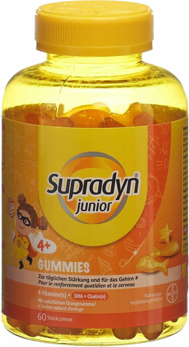 Supradyn box junior in gomma 60 pezzi in der Adler Apotheke
