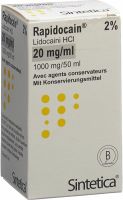 Produktbild von Rapidocain 2% Injektionslösung 1g/50ml Vial 50ml