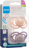 Produktbild von Mam Perfect Night Nuggi Silikon 16-36m Girl