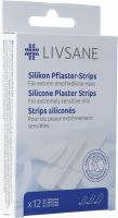 Produktbild von Livsane Silikon Pflaster-Strips Ass 12 Stück