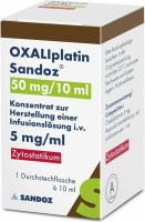 Produktbild von Oxaliplatin Sandoz Lf Infusionskonzentrat 50mg/10ml Vial
