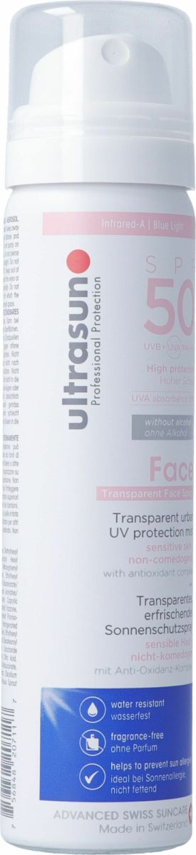 ultrasun face & scalp mist spray spf 50