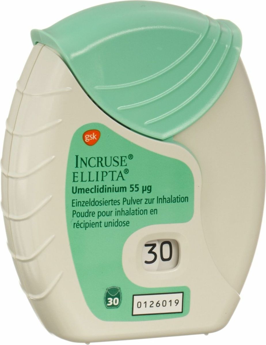 Incruse Ellipta Inh Pulver 55mcg 3x30 Dos in der Adler Apotheke
