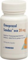 Immagine del prodotto Omeprazol Sandoz Eco Kapseln 20mg Dose 100 Stück