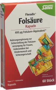 Produktbild von Floradix Folsäure Kapseln 60 Stück