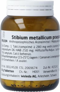 Produktbild von Weleda Stibium Metallicum Praep. Tabletten D 6 50g