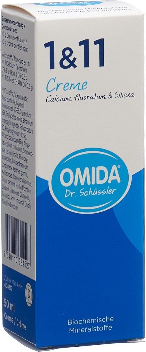 Omida Schüssler No1 + 11 Creme Tube 50ml in der Adler Apotheke