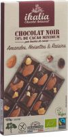 Produktbild von Ikalia Tafel Zb Schokolade 70% Man Hasel 100g