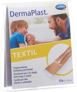 Produktbild von Dermaplast Textil 12 Fingerverbandpflaster
