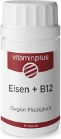 Produktbild von Vitaminplus Eisen 21mg + B12 Kapseln Dose 60 Stück