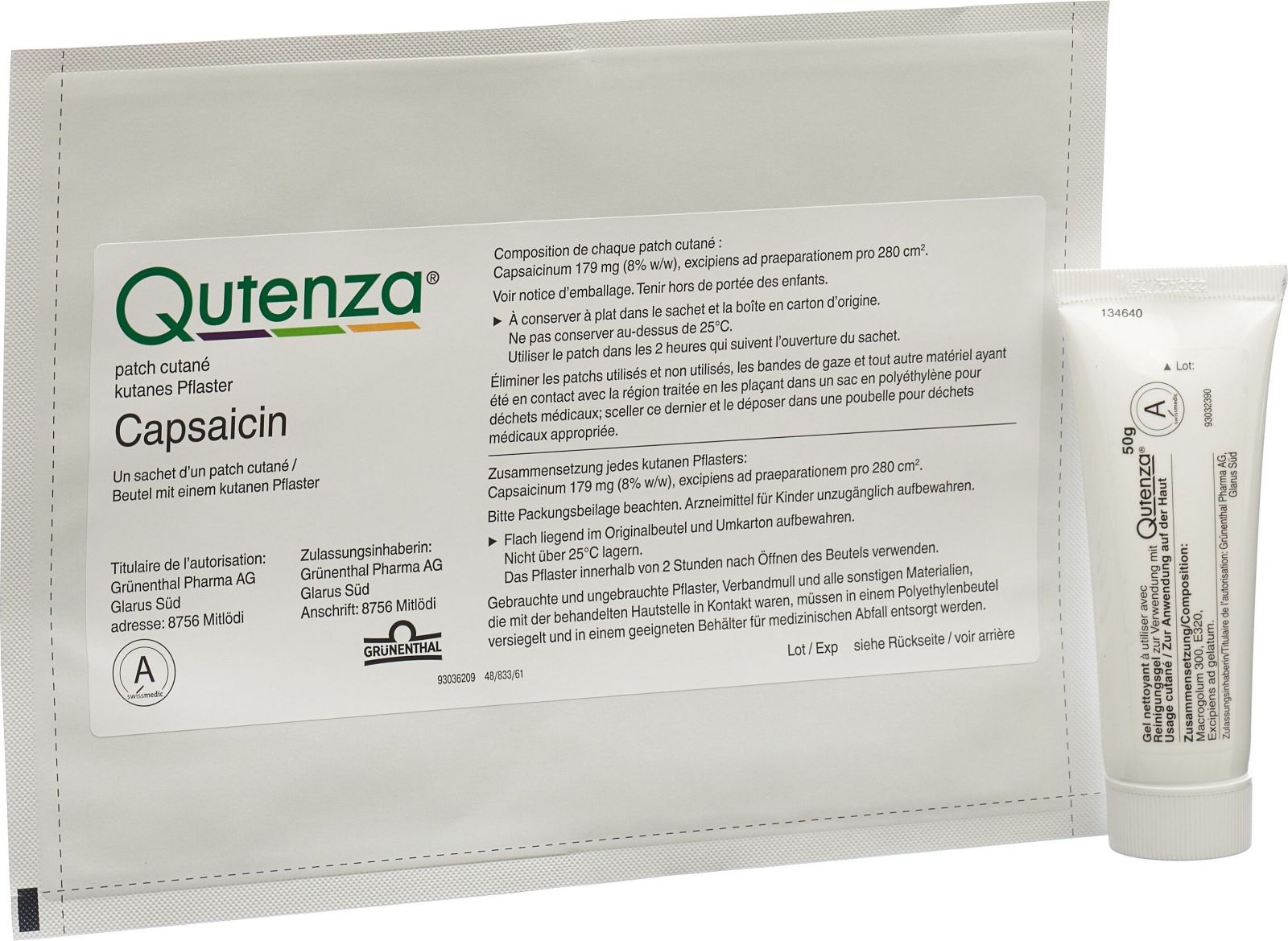 Qutenza Pfl 8 Capsaicin in der Adler Apotheke