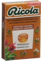 Produktbild von Ricola Kräuter-Caramel mit Stevia Box 50g
