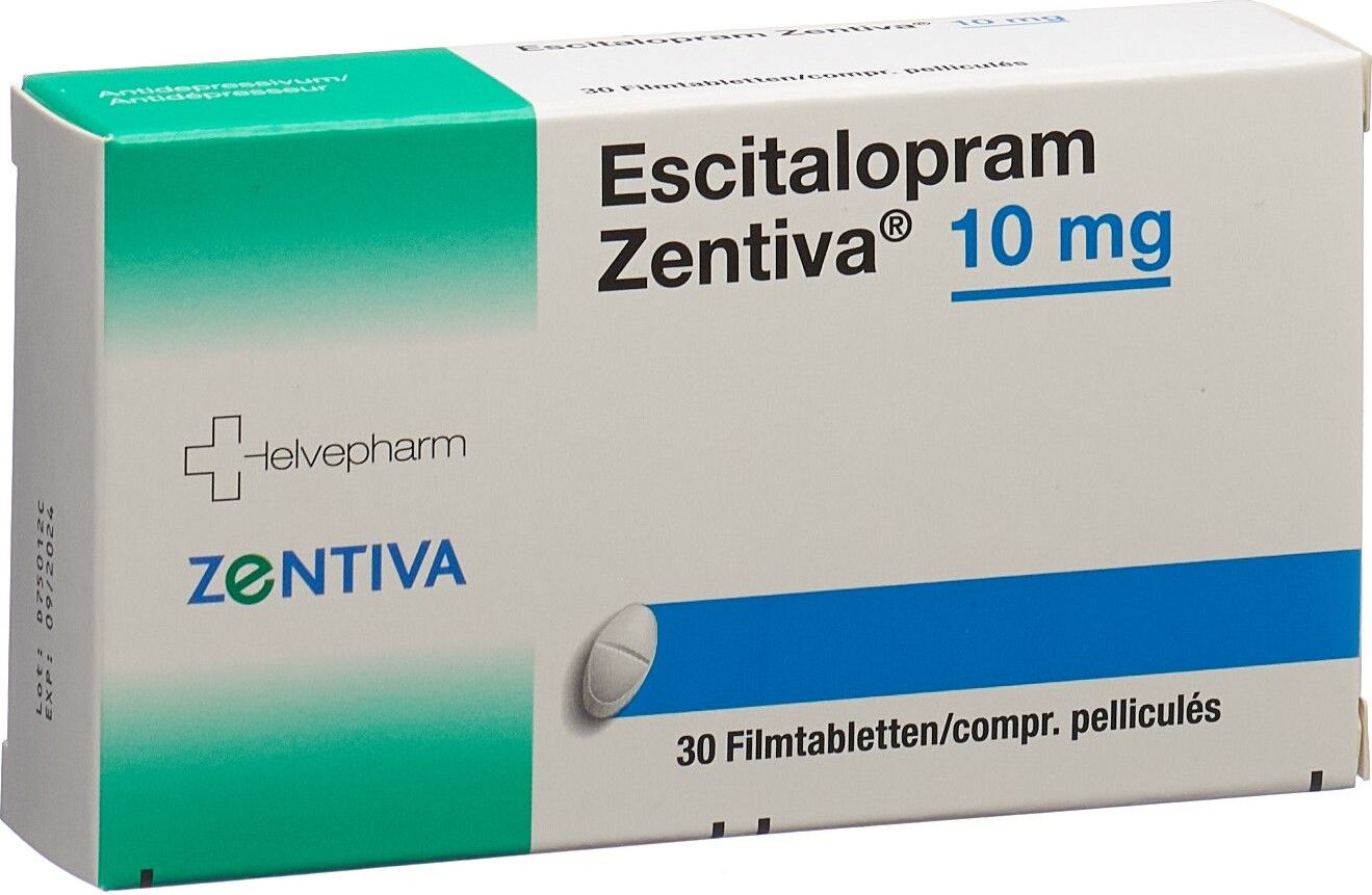 Escitalopram Zentiva Filmtabletten 10mg 30 Stück in der Adler Apotheke